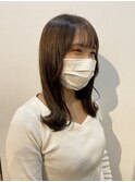 ワンカールで可愛い外ハネミディ
