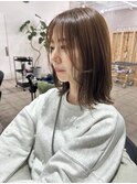 顔まわりレイヤーボブ