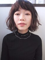 コス(kos) イメチェン/似合わせカット/フルバング/レッドブラウン/二子玉川