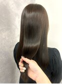 縮毛矯正 ストレート ダークアッシュ うる艶 20代30代