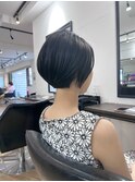 ショートパーマショートカット前髪あり前髪なし20代30代40代