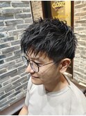ツーブロックショートレイヤー