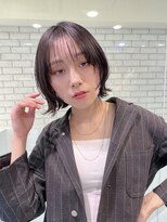 トルネード(TORNADO) フェイスレイヤー前髪ありハイトーンボブ外ハネ丸顔K20250213