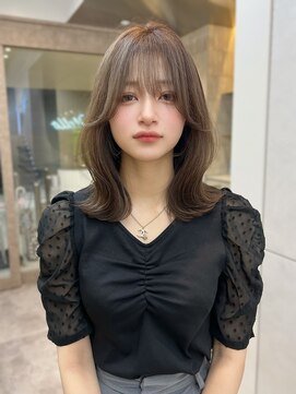 ハローバイシー 仙台(Hello by Sea) くびれヘア［レイヤーカット/グレージュ/髪質改善］仙台