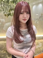ローエ バイ デコ(Rohe by DECO)&nbsp;【kira】ピンクグレージュ/レイヤーカット/１ブリーチ～