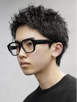 レタッチバイフィフス(RETOUCH by fifth) 原宿スパイキーショートシャドウパーマメンズベリーショート30代