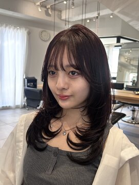 ヘアサロン ガリカ 表参道(hair salon Gallica) 【miko】似合わせ☆小顔矯正レイヤーカット&カシスレッド