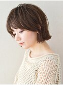 ミディアムヘア/ハッシュカット/グレージュ/デザインカラー/68