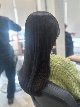 アトリエコア(Atelier Coa) 太白区酸性ストレートブリーチなしダブルカラーフルカラー黒染め