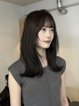 ベンジー 薬院大通店(benji) グレージュカラー/大人ミディアムレイヤー