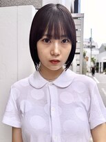 ザ スリック(THE SLICK)&nbsp;黒髪丸みボブ背面×髪質改善で小顔艶