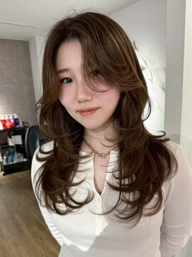 エトワ 中央店(etoi) 大分韓国かき上げレイヤーカット大人レイヤー顔まわりレイヤー