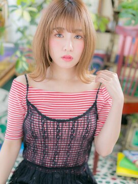 カバーヘア イヴ 戸頭店(COVER HAIR EVE) *EVE戸頭*外国人風カラー☆外ハネハニーヘアa