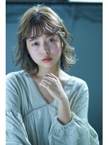 クロム(Chlom)&nbsp;Chlom立川☆大人かわいいセミディベージュカラーTEL 0425125655