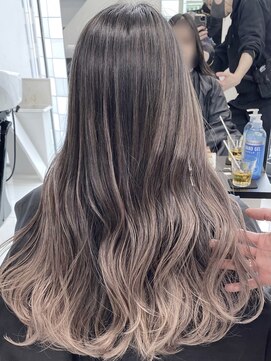 アライブ キチジョウジ(ALIVE Kichijoji) 小顔セミウェットウェーブハイライトカラーオリーブカラー