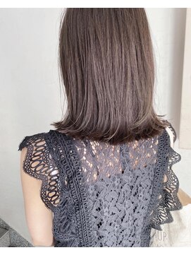 キャンバス バイ ネオリーブ 横浜西口(Canvas by neo.) ぱっつと ぷっつと ロブヘア ブリーチなし【sk】