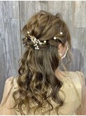 【結婚式ハーフアップ】札幌美容室