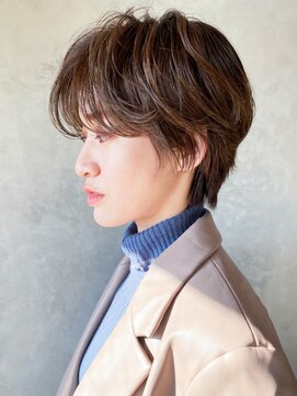 アイティーバイアルバム 下北沢店(IT by ALBUM) ハンサムパーマショート_アースカラーくびれヘア_ba364111