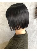 ざっくりパツッとなラインが超可愛い！切りっぱなしボブ～♪