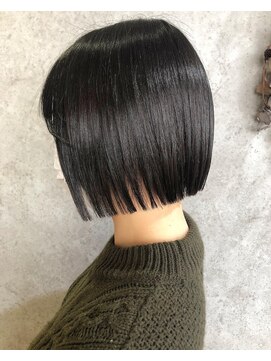 ヘア セフィール 八千代中央店(hair C'feel) ざっくりパツッとなラインが超可愛い！切りっぱなしボブ～♪