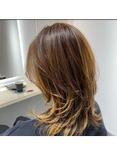 美ゼンヘアー 東久留米店 ZEN hair ヨシンモリ(ミディアムレイヤー)