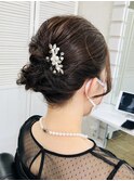#結婚式ヘアセット/ボブ