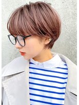 ガーデン オオタカノモリ(garden otakanomori)&nbsp;大人可愛いベビーバングショコラベージュショート