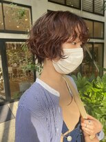 サラビューティーサイト 九大学研都市店(SARA Beauty Sight) くせ毛風ショートパーマスタイル☆西浦