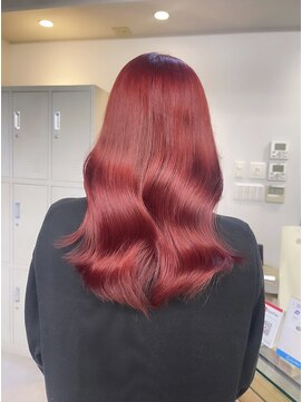 フラム 渋谷(flamme) ブリーチ１回◇レッドカラー◇