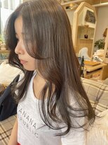 バイオレット 栄店(Violet)&nbsp;透け感 オリーブベージュ♪ ブリーチなしカラー