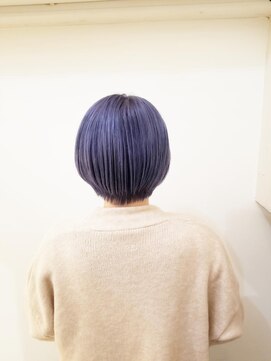 ネオリーブアイム 横浜西口店(Neolive aim) ブリーチ込み　透明感ラベンダーグレー