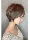 10代20代30代40代50代 前髪　ひし形ショートボブ　藤沢