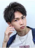 王道アップバングショート