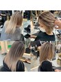 ラピス 渋谷本店(Lapis) ストレートでも可愛いリアル海外バレイヤージュ