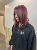 デザインカラーウルフカット