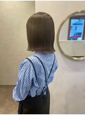 切りっぱなしボブ 美髪ケアカラー 小顔カット 似合わせカット