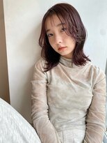 アクト(ACT) 大人可愛い/レイヤーカット/ロブヘア/カシスカラー