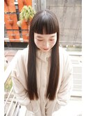 前髪ぱっつんとスーパーロング