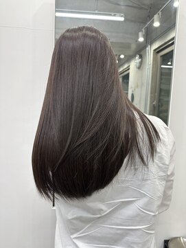 ディジョン(Dijon) 韓国顔まわりレイヤーカットグレージュオリーブベージュブラウン