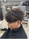 熊本メンズパーマ センターパート フェザー MEN'S HAIR