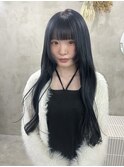 艶カラー/透明感カラー/ロングヘア/札幌駅