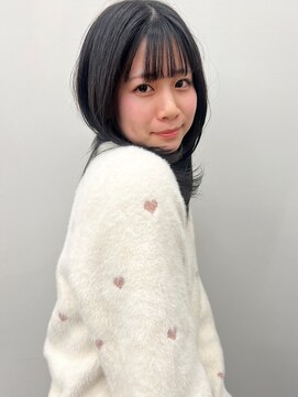 ラウンジ モリオ イケブクロ(Lounge MORIO Ikebukuro) 【morio】ミディアムレイヤー　黒髪♪