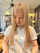 トレンチ(TRENCH) レイヤーカット ブロンド ダブルカラー