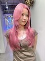 グロウ 渋谷西口(grow) 【ペールピンク×レイヤースタイル】色落ちをブロンドに！