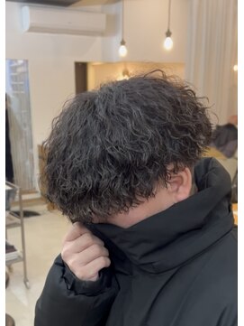 メンズギフト(men's GIFT) 刈り上げツーブロックツイストスパイラルパーマメンズマッシュ