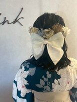 リンク(Link)&nbsp;ハーフアップ/卒業式/ヘアアレンジ/袴ヘア/着物アレンジ