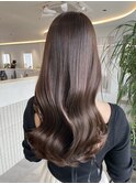 桑名ロングレイヤーカットハッシュカット透明感カラー重めロング