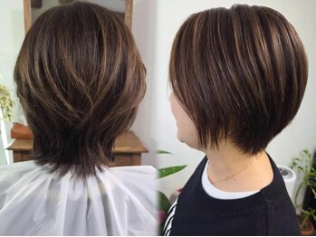 hair house mimiの写真/小顔ショート×最新バブル＊骨格を見極めた熟練のカットで、翌朝からのセットが驚くほど楽に楽しくなる♪
