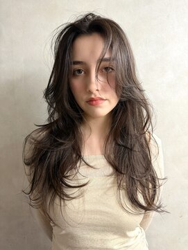 キイ ギンザ(k.e.y GINZA) ロングレイヤー/小顔レイヤー/レイヤー/レイヤーカット