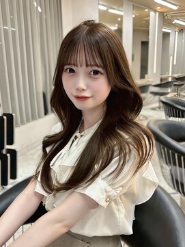 ボタン コロン 表参道 原宿(VOTAN COLON) ハイレイヤー/ミルクティー/顔まわりカット/ウォームベージュ